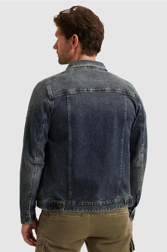 DENIM JACKET MET BADGES PDJ2508715 DOUBLE CROSS VINTAGE